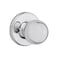Kwikset Polo Dummy Door Knob Single Sided Handle for Closets French Double Doors and Pantry Polished Chrome NonTurning Interior PushPull Door Knob