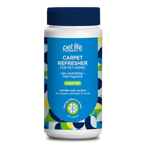 Pet Life Unlimited Carpet Refresher Powder Carpet Deodorizer Powder Pet Safe  Carpet Powder Pet Odor Eliminator for Carpet with PlantBased Juniper Leaf Scent  Made in the USA  16oz Pack of 1