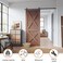SANKEYTEW 6FT Barn Door Hardware Kit Sliding Barn Door Hardware kit Heavy Duty Barn Door Kit Lite Version Combination Barn Door Track Easy to Install Manual Included Black JL5