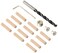 General Tools 841014 14Inch Hardwood Dowel Accessory Kit 17 Pieces for Furniture Building Crafts and Other Wood Joining Projects
