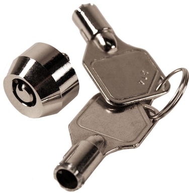 FJM Security Products FJM2607KA High Security Computer Lock with Chrome Finish Keyed Alike