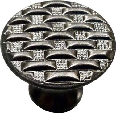 Knobware C5175 118Inch Vintage American Modern Weave Knob Satin Nickel