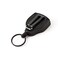 KEYBAK SUPER48 HD 8oz Locking Retractable Keychain 48 Stainless Steel Cable Black Polycarbonate Case Steel Belt Clip Oversized Split Ring