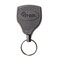 KEYBAK SUPER48 HD 8oz Locking Retractable Keychain 48 Stainless Steel Cable Black Polycarbonate Case Steel Belt Clip Oversized Split Ring