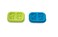 melii PopIt Fidget Toy Ice Pack for Kids Lunch Boxes 2 Pack Blue  Lime