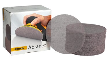 Mirka 9A241400 6Inch 400 Grit Mesh Abrasive Dust Free Sanding Discs Box of 50 Discs
