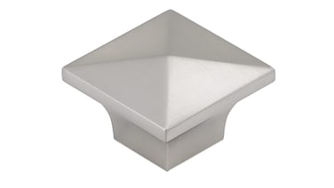 Richelieu Hardware BP53082195 McKenzie Collection 1 14inch 32 mm Brushed Nickel Modern Square Cabinet and Drawer Knob for Kitchen Bathroom and Furniture