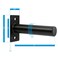 Wall Mounted Weight Plate Holder Fit 2inch Olympic Weight Plates with Protective Rubber Pad Max Weight Capacity 300 lb Mounting Hardware Included 4pcsBlack