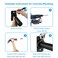 Wall Mounted Weight Plate Holder Fit 2inch Olympic Weight Plates with Protective Rubber Pad Max Weight Capacity 300 lb Mounting Hardware Included 4pcsBlack