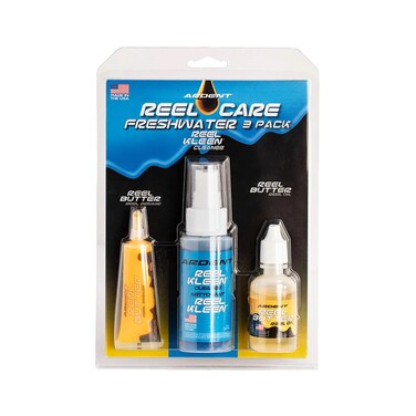 Ardent Freshwater Reel Care 3 Pack  Fishing Reel Cleaner Lubricator  Grease  Includes Reel Butter Grease Reel Kleen Cleaner and Reel Butter Oil