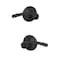 Schlage F40 MER 622 Merano Door Lever Bed  Bath Privacy Lock Matte Black