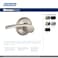Schlage F40 MER 622 Merano Door Lever Bed  Bath Privacy Lock Matte Black