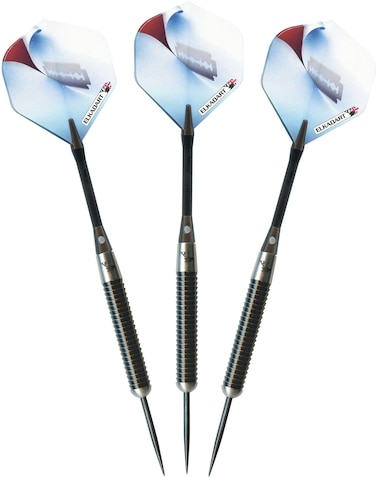 Elkadart Razor 80 Tungsten Steel Tip Darts with StorageTravel Case 23 Grams Black