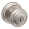 Baldwin Alcott Entry Door Knob Handle with Keyed Lock Featuring SmartKey Rekey Technology and Microban Protection in Satin Nickel