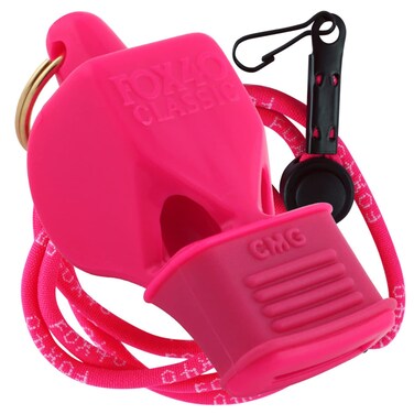 Fox 40 Classic CMG Whistle with Lanyard RefereeCoach Safety AlertPink