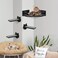 Cat Wall Shelves Corner Cat Shelves and Perches for Wall Cat Wall Furniture Cat Shelf with 3 Steps Wall Mounted Cat Hammock Cat Bed with Plush Covered Wood Cat Climbing Shelf for Indoor