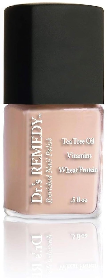 Drs Remedy Nail Polish All Natural Enriched Nail Strengthener Non Toxic and Organic  NURTURE Nude Pink