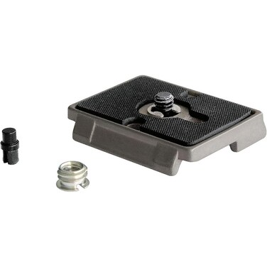 Manfrotto 200PL RC2System Quick Release Plate with 1420 Screw and 38 Bushing Adapter