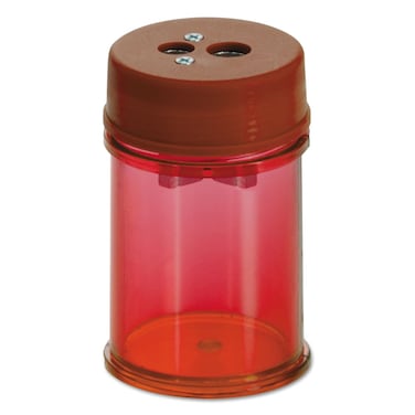 Officemate Twin PencilCrayon SharpenerRed 2 pk