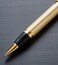 Xezo Tribune Twist Action Ballpoint Pen Medium Point Layered 18 Karat Gold Plated Guilloche Brass Handcrafted Limited Edition Serialized
