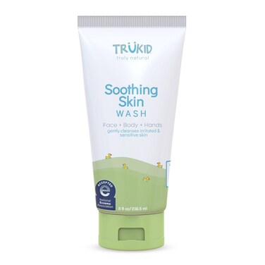 TruKid Soothing Skin Eczema Face and Body Wash  NEAAccepted for Eczema Soothes  Prevents Irritation FragranceFree Stops Itching Protects Irritated  Sensitive Skin Natural 8oz TUBE