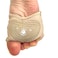 Spinner Skins Neoprene Dance Half Soles and PouchNude with RhinestonesM