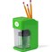Office Style Electronic Pencil Sharpener with Auto Stop Safety Feature  Large Pencil Holder for Home Office or Classroom  Green  by Office  Style APS200G