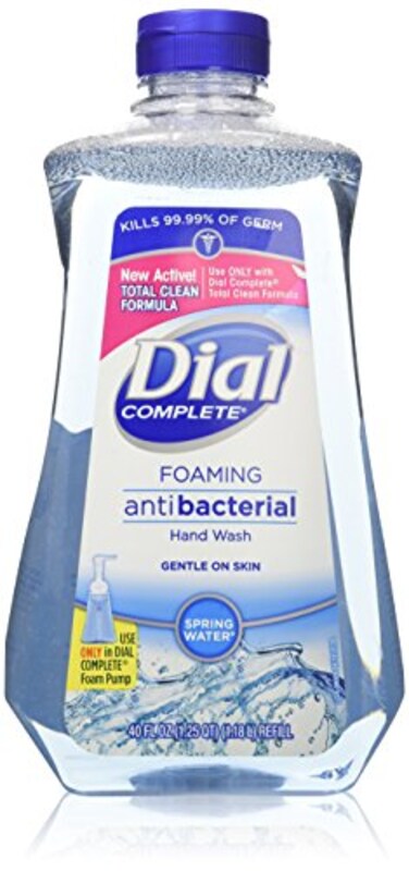 Dial Complete Spring Water Foaming Antibacterial Hand Wash Refill 40 Oz