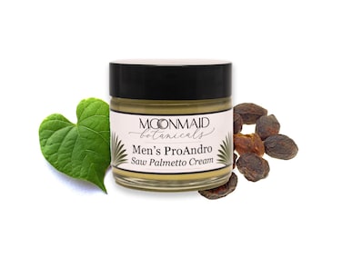 MoonMaid Botanicals ProAndro Mens Saw Palmetto  Wild Yam Cream for Hormone Balance 60ml  Organic Wild Yam Cream for Prostate Health Hormonal Balance  Vitality  Made in USA  USDA Certified