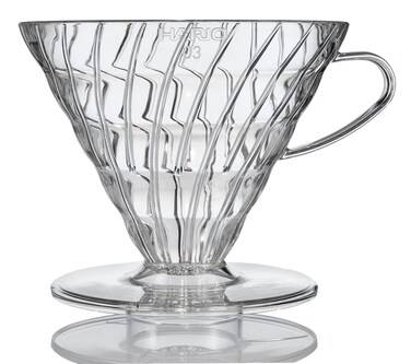 Hario V60 Plastic Coffee Dripper Size 03 Clear