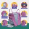 BabbleRoo Diaper Bag Backpack  Baby Essentials Travel Tote Purple Unisex