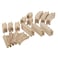 Wooden Train Track 52 Piece Set  18 Feet Of Track Expansion And 5 Distinct Pieces  100 Compatible with All Major Brands Including Thomas Wooden Railway System  by Right Track Toys T