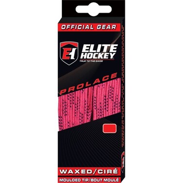 Elite Hockey Prolace Waxed Hockey Skate Laces Pink 120
