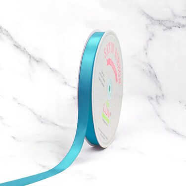 Creative Ideas PSF0508316 Solid Satin Ribbon Turquoise 58 x 100 yd