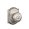 Schlage F40 GEO 619 CAM Georgian Door Knob with Camelot Trim Bed  Bath Privacy Lock Satin Nickel