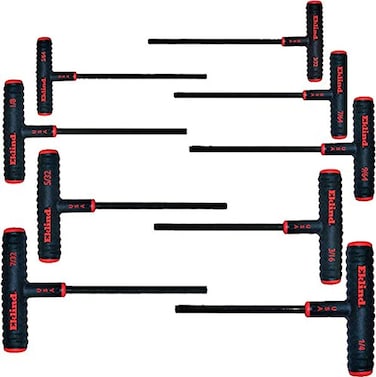 EKLIND 60609 PowerT Handle Hex Key allen wrench  9pc set SAE Inch Sizes 56414 6in series
