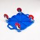 Cosom Scooter Board 16 Inch Premium Sit  Scoot Board With 4 Inch NonMarring Performance Wheels Double Race Bearings  Safety Handles Physical Education Class Equipment Blue
