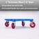 Cosom Scooter Board 16 Inch Premium Sit  Scoot Board With 4 Inch NonMarring Performance Wheels Double Race Bearings  Safety Handles Physical Education Class Equipment Blue
