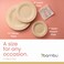 Bambu Pack of 257 Inch Disposable Bamboo Plates Round Biodegradable Eco Friendly Products Bamboo Disposable Plates for Events Compostable Plates