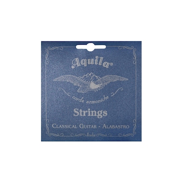 Aquila Alabastro 19C Set of Classical Guitar Strings Normal Tension Nylgut Material with Percussive Sound