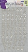 Dritz 15519 Ironon Letters Embroidered Cooper 34Inch Silver 1Sheet