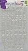 Dritz 15519 Ironon Letters Embroidered Cooper 34Inch Silver 1Sheet