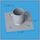 Dock Edge Stationary Dock Base Plate Hardware Galvanized 5 x 5 Silver 2 x 6