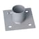 Dock Edge Stationary Dock Base Plate Hardware Galvanized 5 x 5 Silver 2 x 6