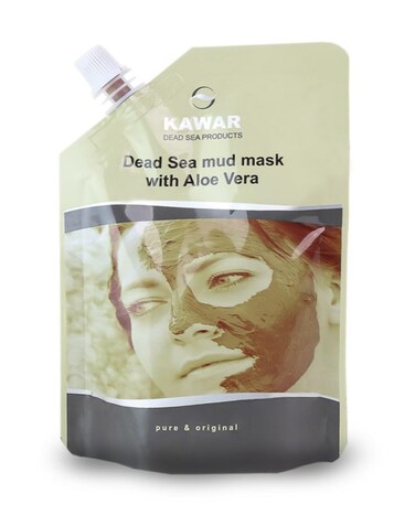 KAWAR Dead Sea Mud Mask with Aloe Vera for Face and Body  Spa Quality Pore Reducer for Acne Blackheads  Oily Skin Natural Vegan Skincare for Women Men  Tightens  Exfoliate  88 oz
