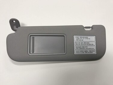 Hyundai Motors OEM Genuine 852103X000TX Gray Driver Left Inside Sun Visor 1pc For 2011  2014 Hyundai Elantra  Avante MD