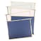 U Brands Classic Chic Fashion Hanging File Folders Office Supplies Blue Pink and Gray with Gold 6 Count