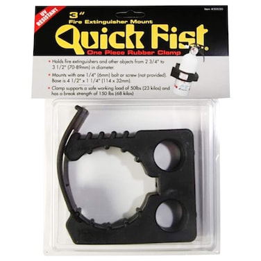 END OF ROAD 50050 3 Quick Fist Clamp for mounting tools  equipment SIZE 234 Inch To 314 Inch Clamping Diameter 412 Inch x 114 Inch Mounting Area Black