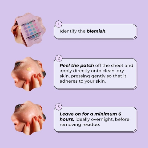 Vitamasques Acne Patch Face Mask Set 4Pack  Hydrocolloid Patches 80 Count Salicylic  Tea Tree Salicylic  Niacinamide  Reduce Oil BuildUp for Blackheads