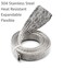 Electriduct 34 Stainless Steel Braided Sleeving 304SS Metal Flexible Expandable Mesh Sleeve  10 Feet